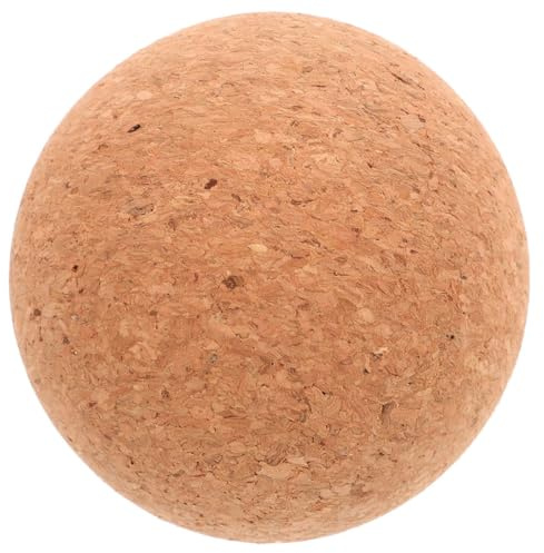 Warmhm Nachhaltiger Kork Yogaball für Fitness und Yoga Runder Massageball zur Muskelentspannung und Flexibilitätsverbesserung Fusselresistent und Kompakt