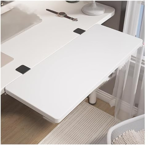 Desk Extender Tray, Clamp-on Table Extension, Ergonomic Armrest Stand, Kitchen Countertop Gap Rack for Home Office, Desktop Organizer