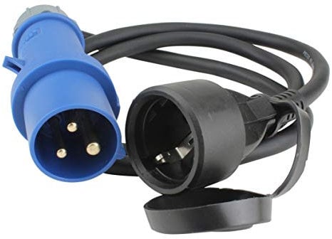 Unitec 47458 - Enchufe Adaptador, 5M, H07Rn-F3G2,5, 6A / 16A