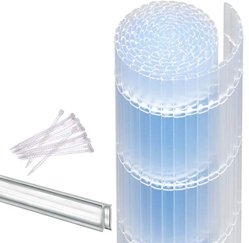 Videx-Sichtschutzmatte Rügen SUNLINE, transparent, 25 Schlaufen, 3 lfm U-Profil, 140 x 300cm