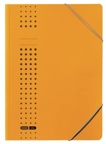 ELBA Eckspanner-Mappe chic, für A4, aus Karton, gelb, 25er Pack
