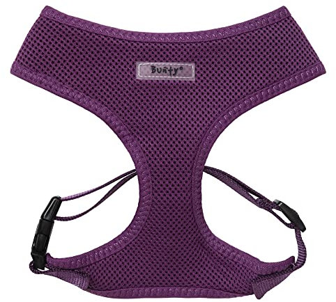 Bunty Medium No Pull Dog Harness - Soft, Breathable, Durable, Adjustable Vest Harnesses, Lightweight, Anti Pull - Medium, Purple