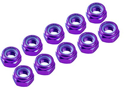 Ultimate RC 3 mm Purple Aluminium Stop Nut