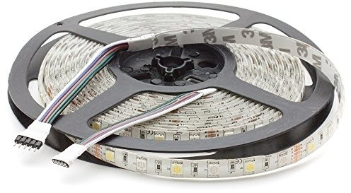 LED Streifen 12V 5m RGBW (RGB+Kaltweiß und Warmweiß) IP20 60Led/m 5050 SMD LED Strip Lichtleiste Streifen (Warmweiß IP65)