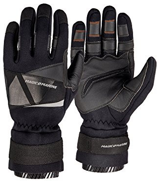 Magic Marine Frost Winter Segel Yachting und Beiboot Handschuhe - Schwarz - Unisex - HAR Schield Palm für Grip und Stärke