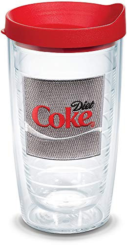 Tervis Coca-Cola - Diet Coke Insulated Tumbler with Emblem and Red Lid, 16oz, Clear