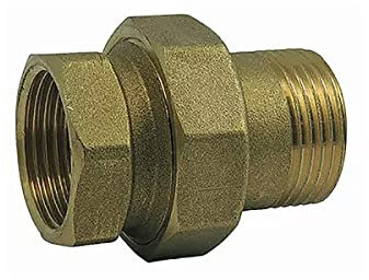 Raccord union laiton droit pour radiateur M/F - 1''1/4