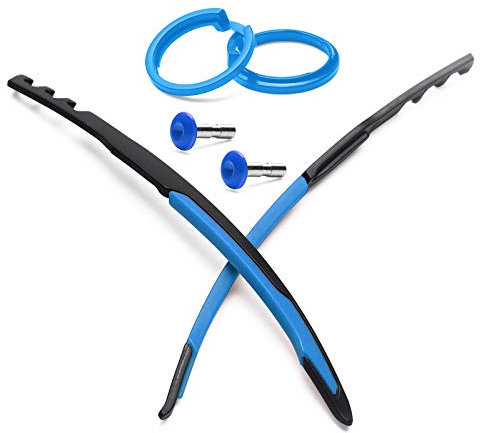 Mryok repuesto de anillo deslizador de sien e icono y pin de acero inoxidable para Oakley Jawbreaker, Azul Cielo (Azul (Sky Blue)), Talla única