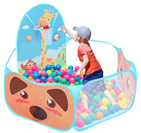 Piscine à Balles Enfant,Piscine à balles bébé Piscine à balles Pliable pour Enfants de 6 Mois à 5 Ans 120 x 102 x 74cm