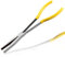 LEONTOOL Long Reach Flat Nose Pliers, 11-inch Duck Billed Pliers with Serrated Jaws for Automotive Repair Mechanical Work, Hard to Reach Narrow Spaces & Limited Clearance Areas