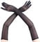 Damen Lange Tüll Handschuhe für Hochzeit, Braut, Oper und Party - Schwarz