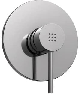 Rubinetto per il Bagno Miscelatore per Doccia Ad Incasso Monocomando Interamente in Ottone con Finitura Cromato Design Tondeggiante Moderno modello Ava