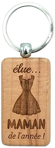 Ernestine - Porte-clés super maman - cadeau fête des mères et fête des maman - annonce grossesse et naissance - porte clefs personnalisé - cadeau maman anniversaire Noël naissance maman clefs clés