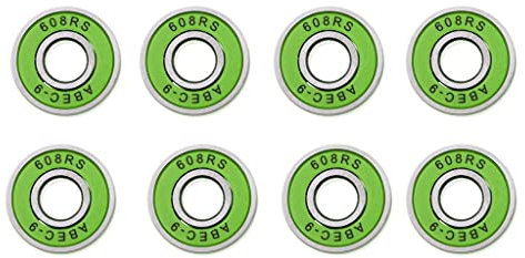 Folpus Premium Skateboard Kugellager, Grün, exzellente Qualität