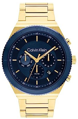 Calvin Klein Multi Zifferblatt Quarz Uhr für Herren Kollektion CK Fearless mit Edelstahl- oder Silikonarmband
