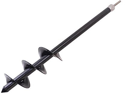 10 cm x 60 cm Gartenschnecken-Spiralbohrer, Pflanzgefäß, Sechskantschaftbohrer, Garten-Erdbohrer, Pflanzloch-Baggerwerkzeug, 10 cm x 60 cm