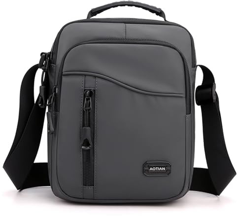 SPAHER Umhängetasche Herren Oxford Herren Tasche für iPad Kuriertasche Wasserdicht Schultertasche Geschenk für Männer Messenger Bag Crossbody Reise Arbeitstasche Studententasche