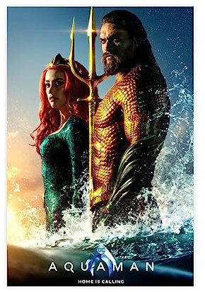 ZAPORA Film Aquaman Poster Leinwand Poster Wandkunst Dekor Druck Bild Gemälde für Wohnzimmer Schlafzimmer Dekoration ungerahmt 20 x 30 cm
