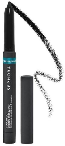 SEPHORA COLLECTION Sephora Colorful® - Ombretto e eyeliner impermeabile, multistick, 24, nero opaco