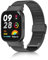 ToVioc Cinturino Compatibile con Xiaomi Redmi Watch 3, Cinturini in Acciaio Inossidabile Adatto per Xiaomi Redmi Watch 3 - Nero