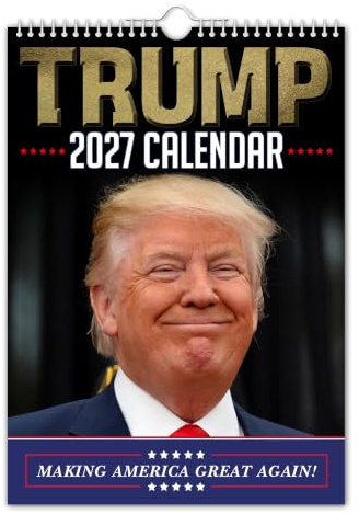The Calendar King - Donald Trump – Wandkalender 2024 – lustig – A3 Größe/witzig/Weihnachten/Geburtstag/Geschenkidee/Geschenk/Neuheit/Humor/Wichtel/Jahresplaner/Bürogeschenk