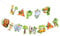 SUNBEAUTY Tiere Happy Birthday Banner Waldtiere Geburtstag Deko Safari Party Dekoration Dschungel Happy Birthday Girlande für Kinder Geburtstagsdeko