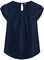 TASAMO Blouse Short Sleeves Round Neck Flattering Floral Prints Button-Down Shirts for Women(X-Large, Navy Blue)