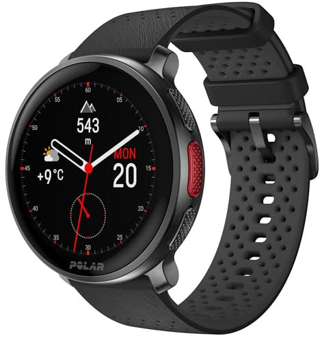 Polar Vantage V3 - Reloj Deportivo con GPS, Monitor de frecuencia cardíaca y batería de Larga duración, para Hombres y Mujeres, mapas sin conexión, Correr, triatlón, Color Negro