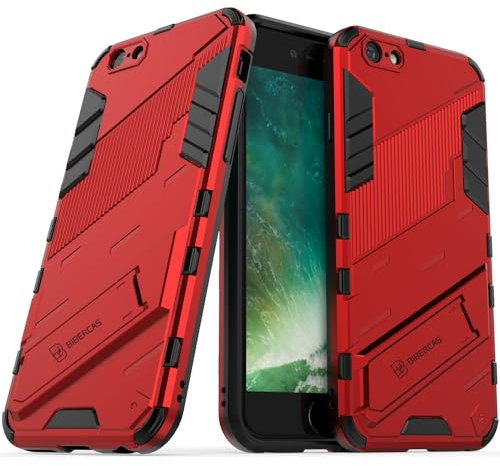 SCIMIN Phone Case for iPhone 6 / iPhone 6S, Two-Layered Protection Hard Shell Case with Integrated Two-Way Kickstand