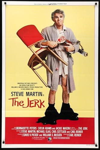 The Jerk 1979 1 Poster A5 – Wandkunst, Heimdekoration, Filmposter, Leinwand, Film, Kino, Retro, Vintage, Kult, klassisch, Nostargic, Saga, moderner Nachdruck, wir drucken jedes Poster für Sie,