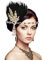 XIEXIESHER Bandeau à Plumes Noires Des, Bandeau en Plumes des Années 1920, 1920 Coiffure Bandeau Mode, Accessoires Cheveux Femme, AdaptéS Aux FêTes RéTro, Mariages, Halloween Plume Cheveux