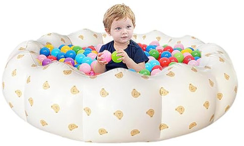 Piscine pour , Piscine gonflable - Flotteur gonflable portable pour piscine en forme de pétale - Petite piscine en PVC pour cour, utilisation intérieure et extérieure, boule marine, chien