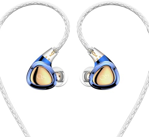 SHANLING SONO - Auricolari in-ear con cavo, monitor ad alta risoluzione 2DD+1BA IEM, auricolari in-ear, triplo dinamico ibrido senza perdita, 2 pin da 0,78 mm, spina 3,5 mm, due paia di ugelli di