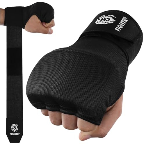 FIGHTR® Gel Innenhandschuhe 2.0 - schnelles Anlegen & hohe Stabilität | 90cm Boxbandagen für Boxen, MMA, Muay Thai, & Kampfsport | Inner Boxing Gloves