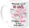 Cupdarling® Mug Maman avec 1-3 Enfants Personnalisé - Merci Maman, De Ne Pas M'Avoir Avalé - Tasse Humour Noël - Cadeau Drôle pour Noël - 330 mL Céramique
