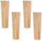 NBKJDSXL 4 Stück Möbelfüße aus Holz, Möbelbeine aus Massivholz, für Stühle, Schränke, Sofas, Betten, Couch, mit Montageplatten, Schrauben und Filzgleiter (30 cm)