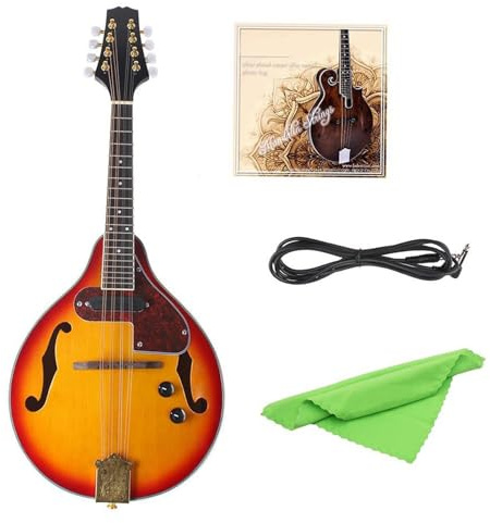Mandolina Instrumento Musical Mandolina De Instrumento Musical Nacional Sunset Spruce EQ Mandolina Eléctrica Mandolina Mandolina De Ocho Cuerdas