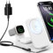 INIU Base Ricarica Bianco per iPhone 16 15 14 13 12 Apple Watch Ultra 10 9 Airpods 4 3 pro, 15W Caricatore Wireless 3 in 1 Certificato-Qi2 Mag-safe Caricatore (inclusi adattatore e cavo USB)
