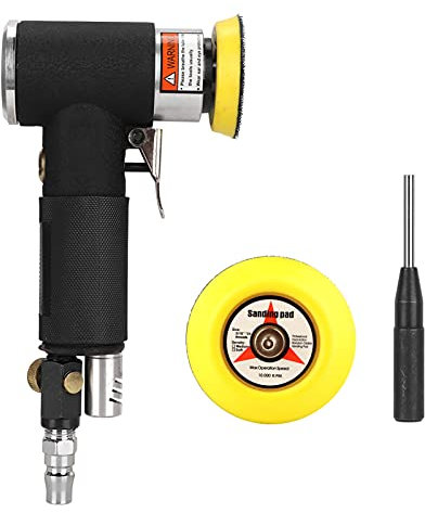2 und 3 zufälliger Orbitalluftschleifer, pneumatischer Schleifer, 90 Grad Pneumatic Winkelschleifer mit Schleifpolstern, Stecker und Stab, geeignet für Autoschleifwerkzeuge