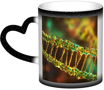 Rich&Rabbit DNA Chain Photo Print Heat Sensitive Ceramic Mug Color Changing Magic Mug