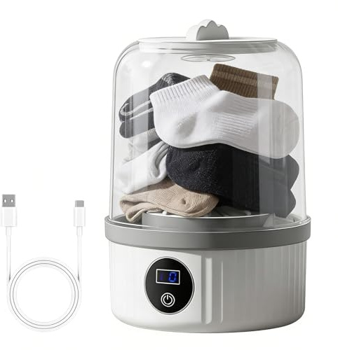Piccola Lavatrice - Pulizia Profonda Silenziosa Compatta | Lavatrice Mini Portatile e di Piccole Dimensioni | Per Casa, Appartamento, Viaggio, Hotel, Campeggio All'aperto E Lavanderia