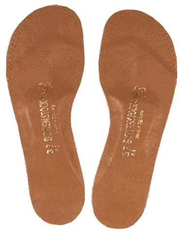 Birkenstock Langsohle Lederbezug Einlegesohlen, Braun (Braun) 39 EU