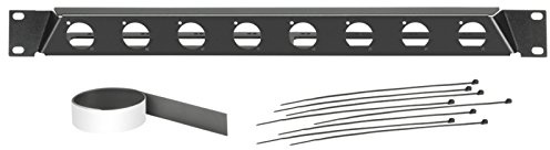 Adam Hall 19'' Parts Parts 872230 - gewinkelte Rackblende für 8x D-TYPE Buchsen 48.26 cm(19 Zoll)