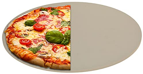 matrasa Pizzastein für Grill & Backofen - Cordierit Steinplatte für Pizza - Backstein 33 cm - max. 600°C