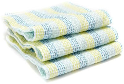 Full Circle 100% Organic Cotton Dish Cloths, Spring Green, Pack of 3