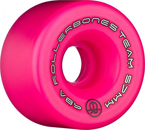 Rollerbones Team Logo Derby Räder 98 A Recreational Roller Skate Rollen (8 Stück), rose