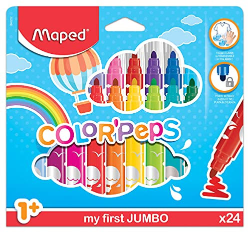 Maped 846222 my first Fasermaler COLOR'PEPS JUMBO, 24er Kartonetui