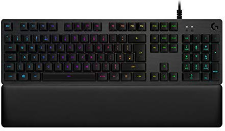 Logitech Clavier Mécanique Tactile G513 USB QWERTY Néerlandais Noir - Clavier Mécanique Rétroéclairé RGB