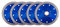GoYonder 5pcs 4.5 Inch Super Thin Diamond Saw Blade for Cutting Porcelain Tiles Granite Marble Ceramics Stone Brick
