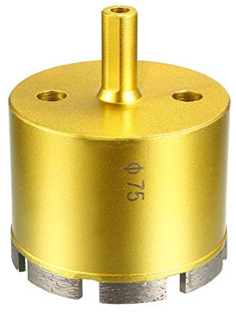 sourcing map 75mm Dry/Wet Hole Saws Diamond Core Drill Bit for Concrete Brick Block Stone Masonry Tile Glass